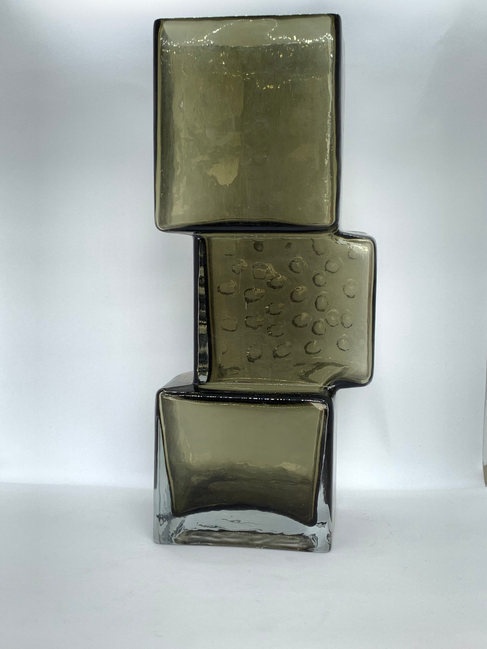 Drunken Bricklayer vase 13 large size in pewter grey Etsy