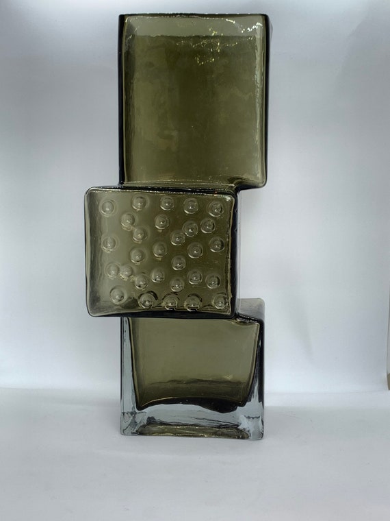 Drunken Bricklayer vase 13 large size in pewter grey Etsy