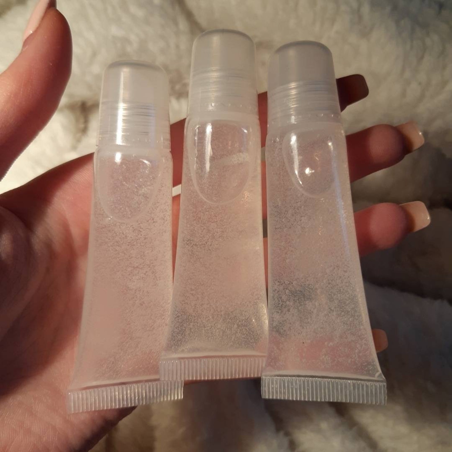 Clear Peppermint Flavoured Lip Gloss Etsy UK