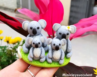 Personalisierte Familie Koala Geschenke Liebhaber, personalisierte Koala Bär, Geburtstagsgeschenke für Papa, Figuren Koala Geschenke besten Freund, Familie Ornamente
