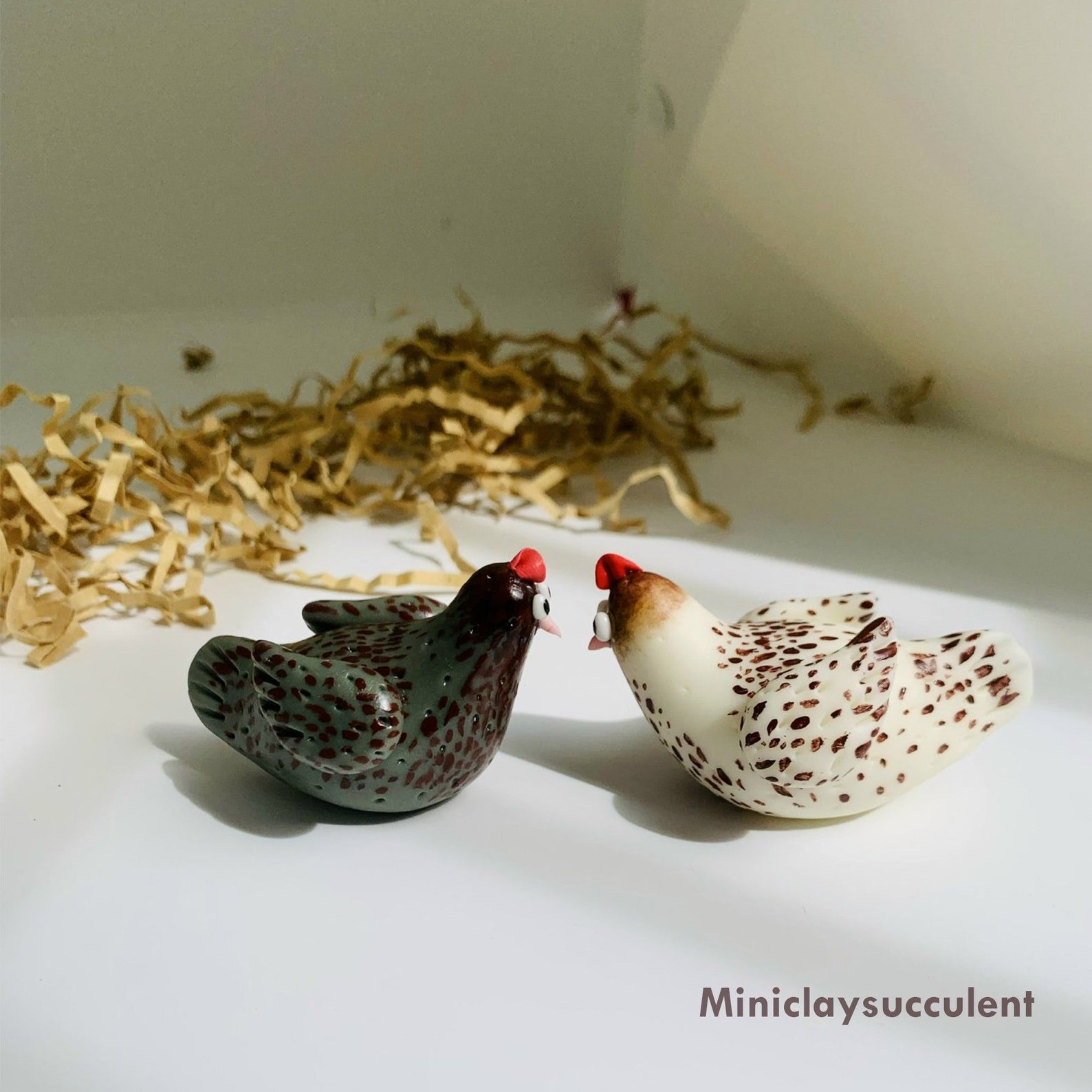 Chicken Hobbies Miniature Chicken Toy, Handmade Rooster, Hen Gifts, Hanging Chicken ...