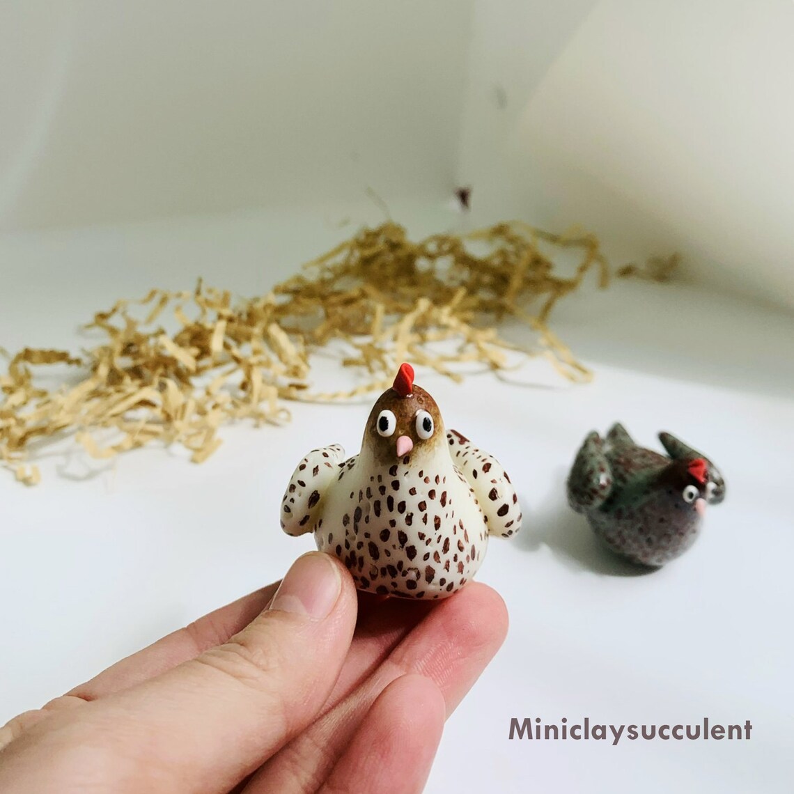 Chicken Hobbies Miniature Chicken Toy, Handmade Rooster, Hen Gifts, Hanging Chicken ...