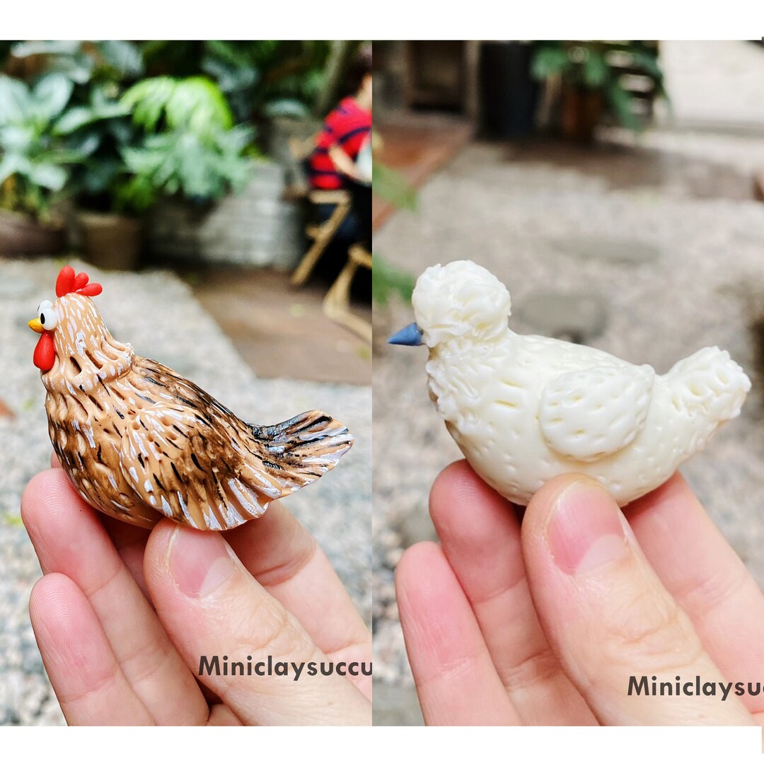 Unique Chicken Lover Gifts Silkie Chicken Toy Kitchen Etsy