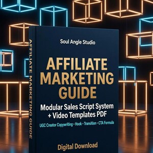 Modular Sales Script System, Video Templates PDF, UGC Creator Copywriting (Digital Download)
