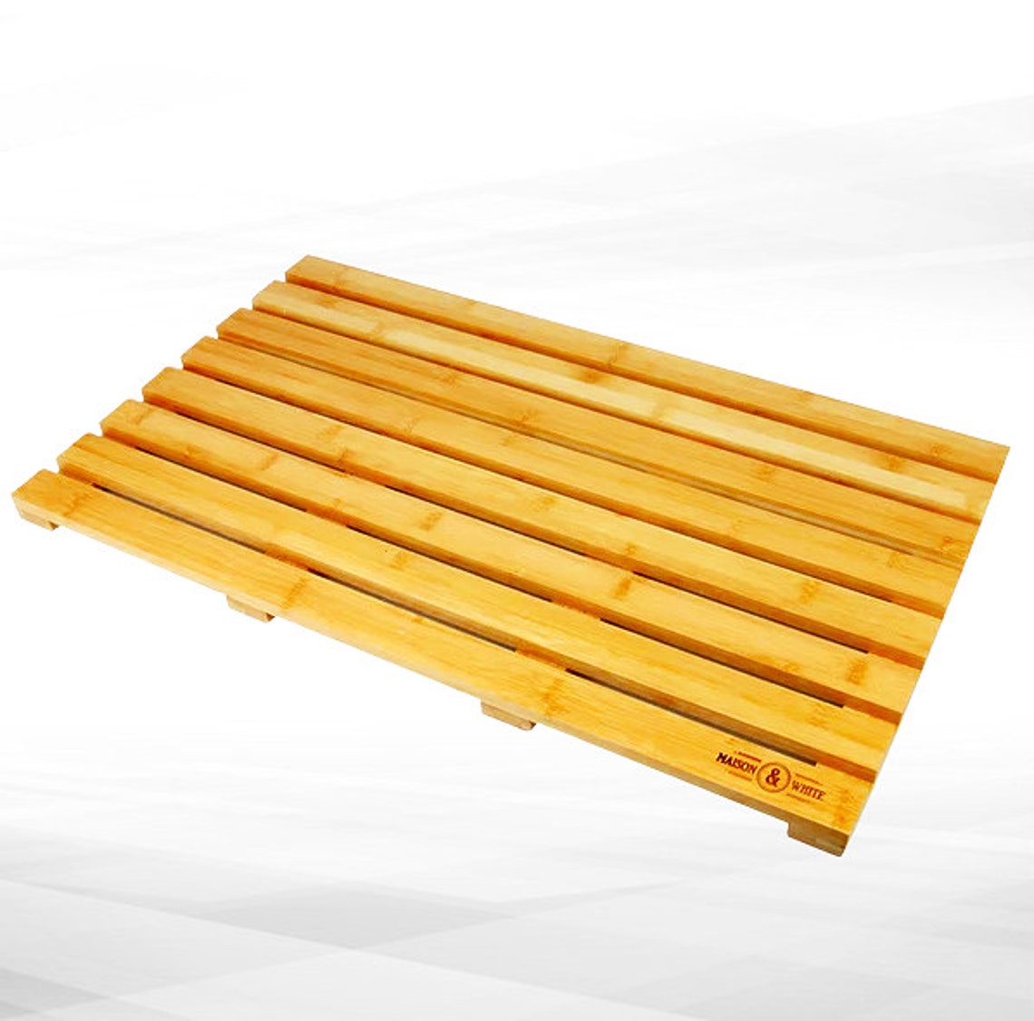 Bamboo Duckboard Wooden Bath Mat Shower Mat Bathroom Mat Etsy UK