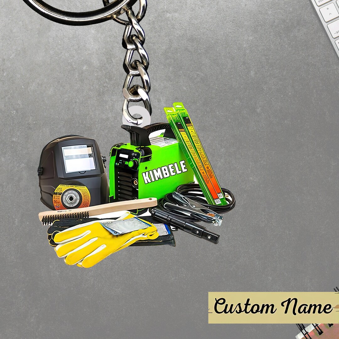 Personalized Welder Keychain Welding Supplies Keychain Etsy