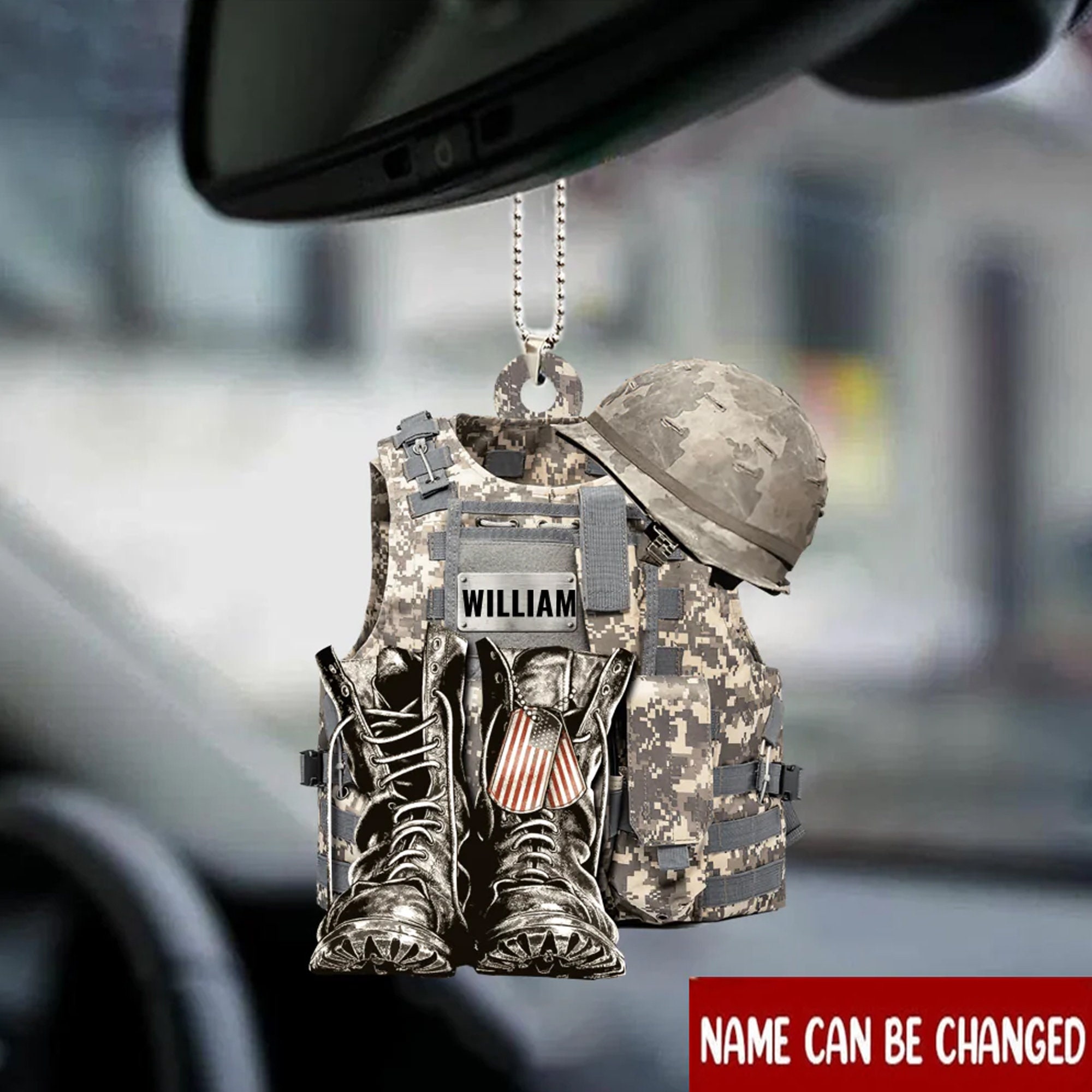 Military Uniform Ornament Boots & Hat Personalized Flat - Etsy Australia