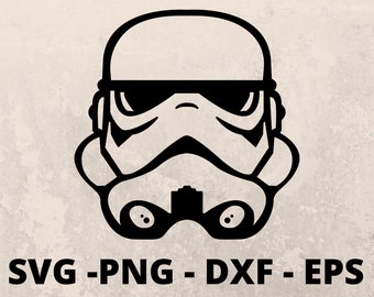Stormtrooper SVG: Archivos de corte de Star Wars para Cricut y Silhouette (Descarga digital)