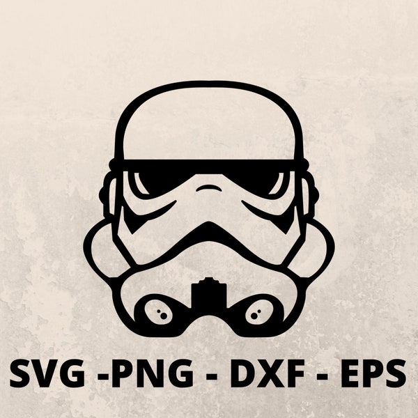 Stormtrooper SVG for Cricut and Silhouette Cutting Machines, Star Wars Svg, dark side Svg, Cutting files