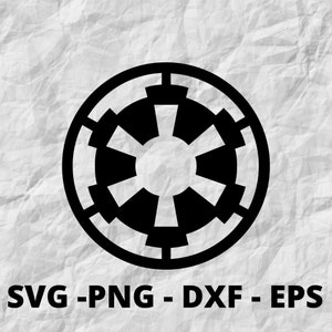 Galactic Empire SVG dla maszyn tnących Cricut i Silhouette, Star Wars Svg, Logo Empire Svg, pliki tnące