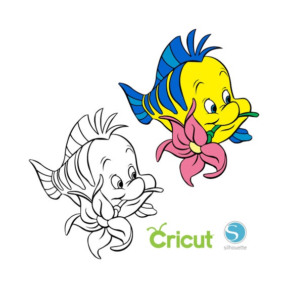 2 Flounder SVG Bundle SVG for Cricut and Silhouette Cutting | Etsy