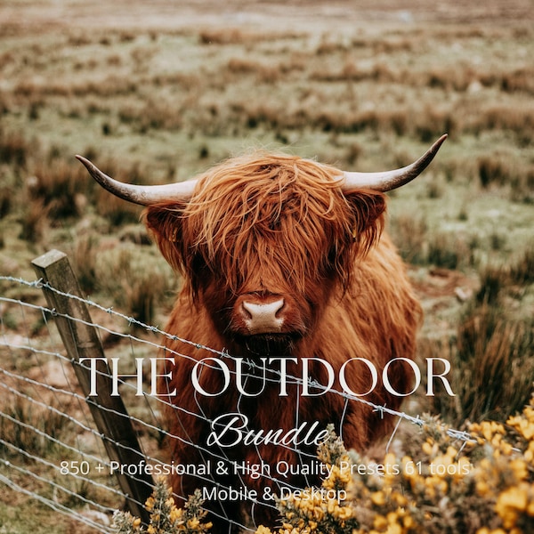 Outdoor Lightroom Presets Bundle. 850+ Different Presets and 61 tools. Professional Desktop & Mobile Filters.