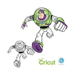 2 Buzz Lightyear SVG for Cricut and Silhouette Cutting Machines, Toy Story SVG