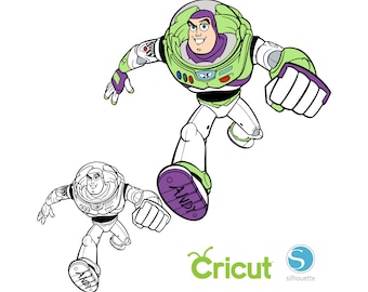 2 Buzz Lightyear SVG for Cricut and Silhouette Cutting Machines, Toy Story SVG