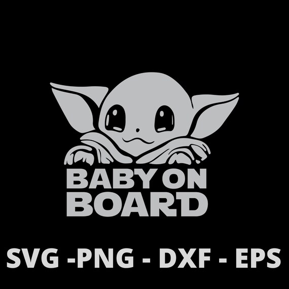 Download Baby Yoda Svg For Cricut And Silhouette Cutting Machines Star Etsy