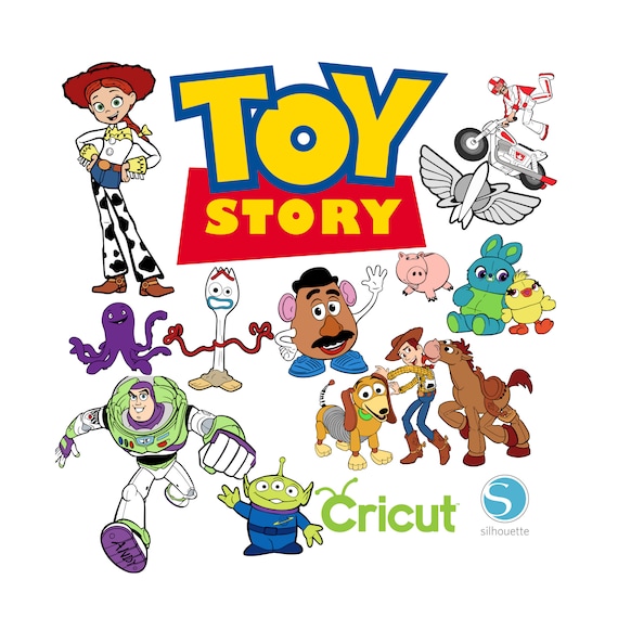 65 Toy Story Bundle SVG per macchine da taglio Cricut e Silhouette