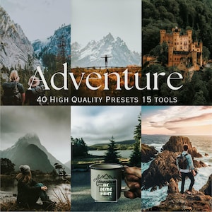 40 Adventure Lightroom Presets and 15 tools, Desktop & Mobile Filters