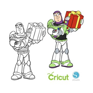 2 Buzz Lightyear SVG for Cricut and Silhouette Cutting Machines, Toy Story SVG