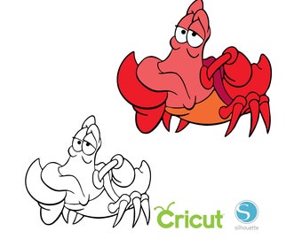 2 SebastianSVG Bundle SVG for Cricut and Silhouette Cutting Machines, The Little Mermaid