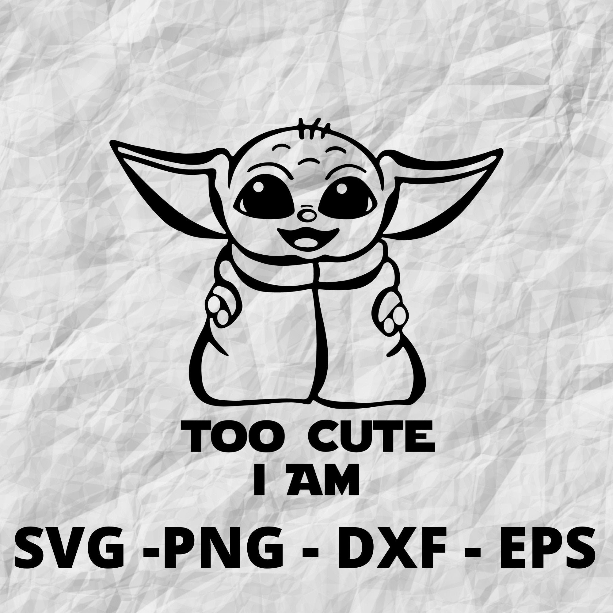 ベビーヨーダ SVG、スターウォーズ クリップアート、クリカット