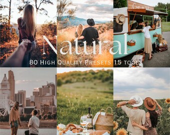 80 Natural Lightroom Presets and 21 tools, Desktop & Mobile Filters