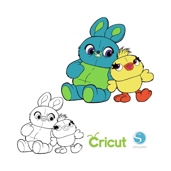 Bunny And Ducky SVG for Cricut and Silhouette Cutting Machines, Toy Story  SVG