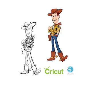 2 Sheriff Woody SVG for Cricut and Silhouette Cutting Machines, Toy Story SVG