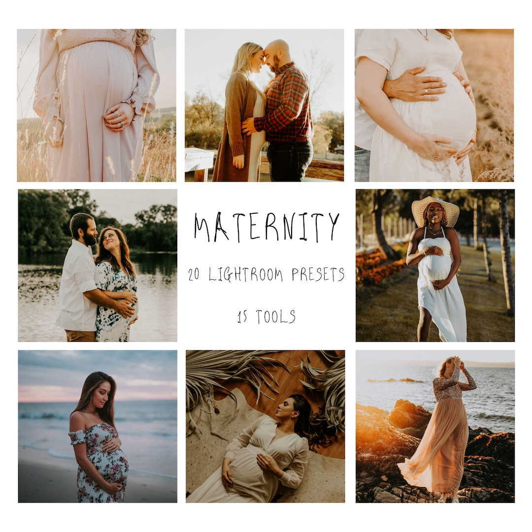 20 Maternity Lightroom Presets and 15 Tools. Professional Desktop ...