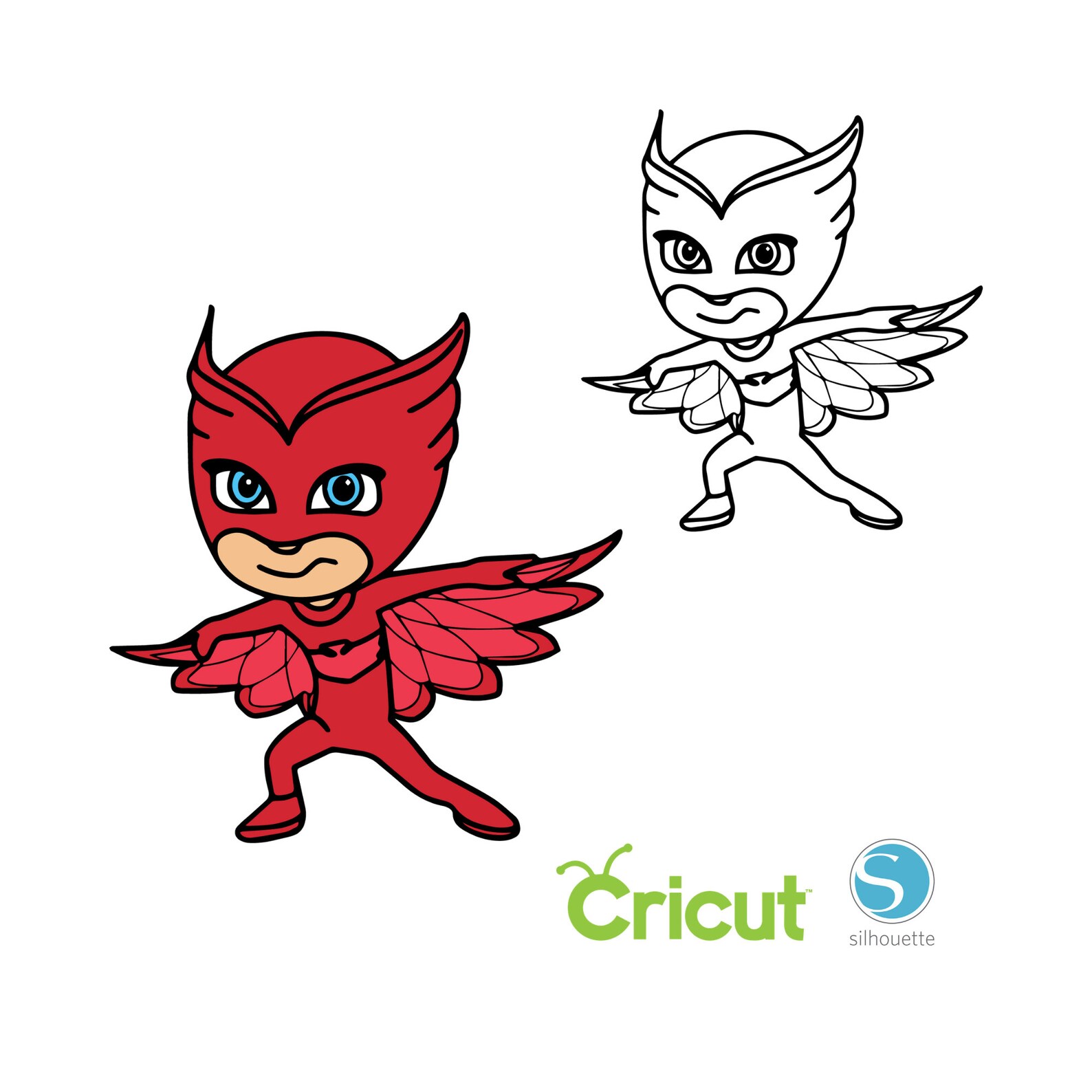 Owlette SVG for Cricut and Silhouette Cutting Machines PJ | Etsy