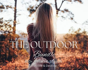 850+ Outdoor Lightroom Presets Bundle and 55 Adjustment Tools.