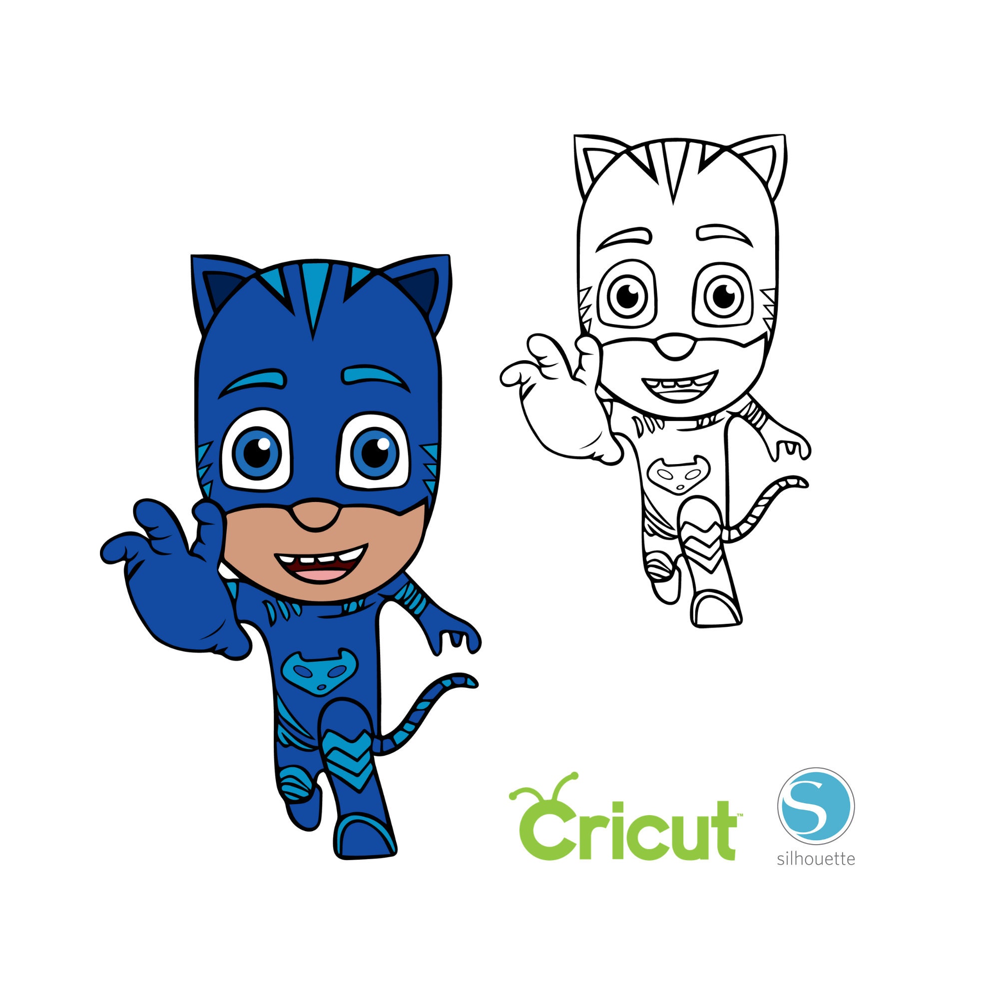 Download Catboy SVG per macchine da taglio Cricut e Silhouette | Etsy