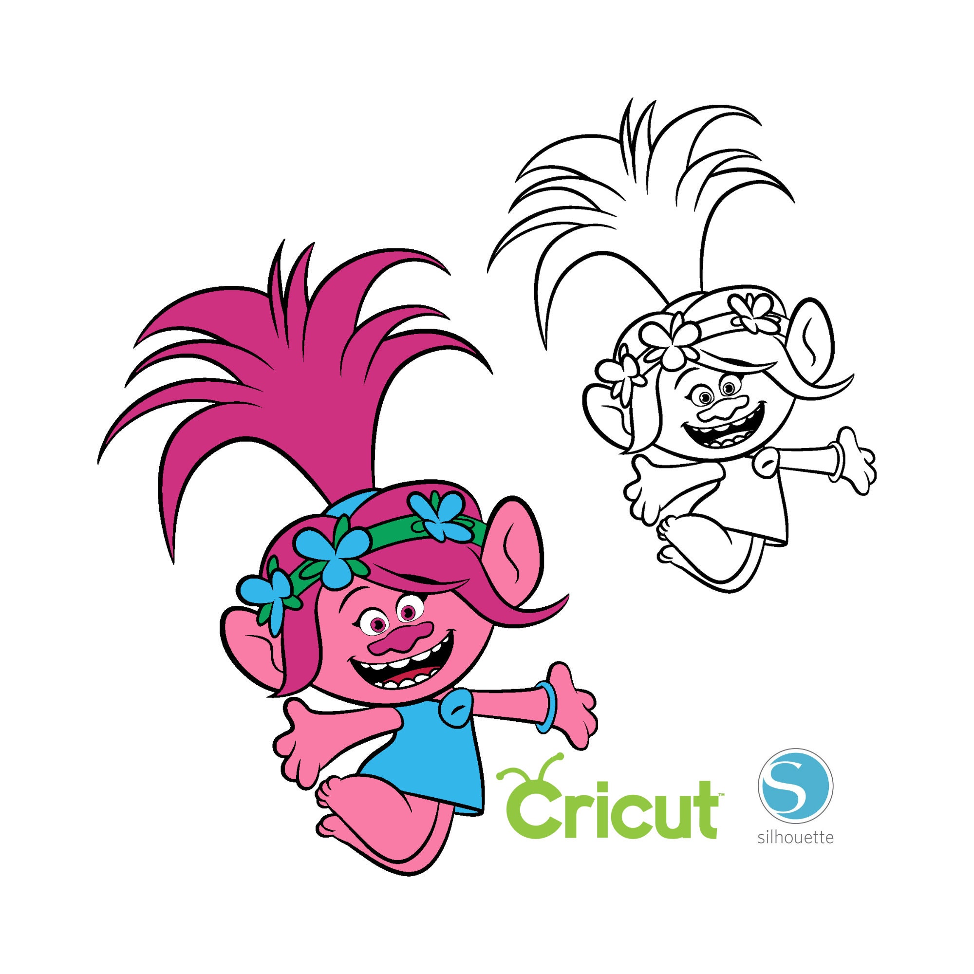 Poppy Trolls Bridget Poppy SVG PNG JPEG Digital Cut Vector F