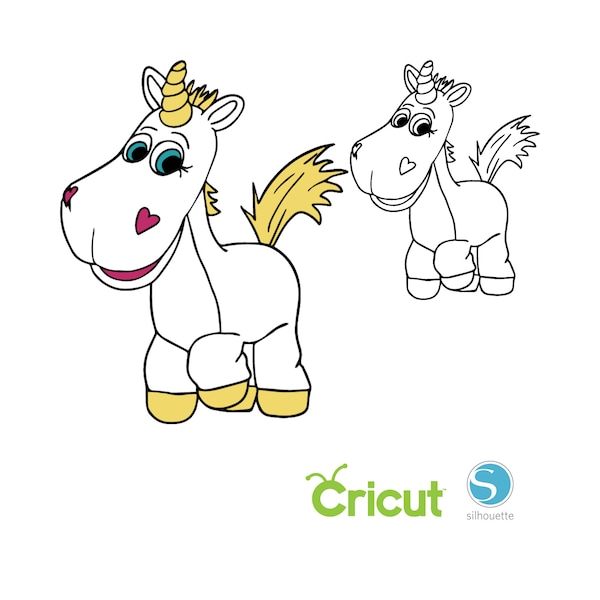 2 Buttercup Unicorn SVG for Cricut and Silhouette Cutting Machines, Toy Story SVG