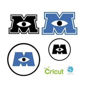 4 Monster Inc SVG Bundle SVG für Cricut und Silhouette Schneidemaschinen