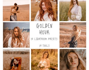20 Golden Hour Lightroom Presets and 14 tools. Professional Desktop & Mobile Filters.