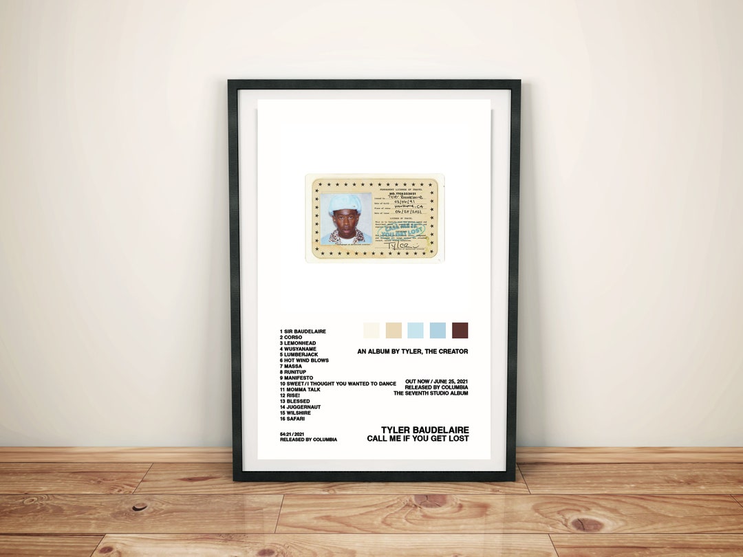 Tyler The Creator Call Me If You Get Lost Album Cover Etsy