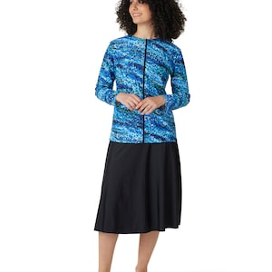 Splash zip thru top and skirt SPF50+