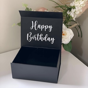 Personalised Happy Birthday Magnetic Gift Box Hamper Keepsake Premium Boxes | Extra Large Available