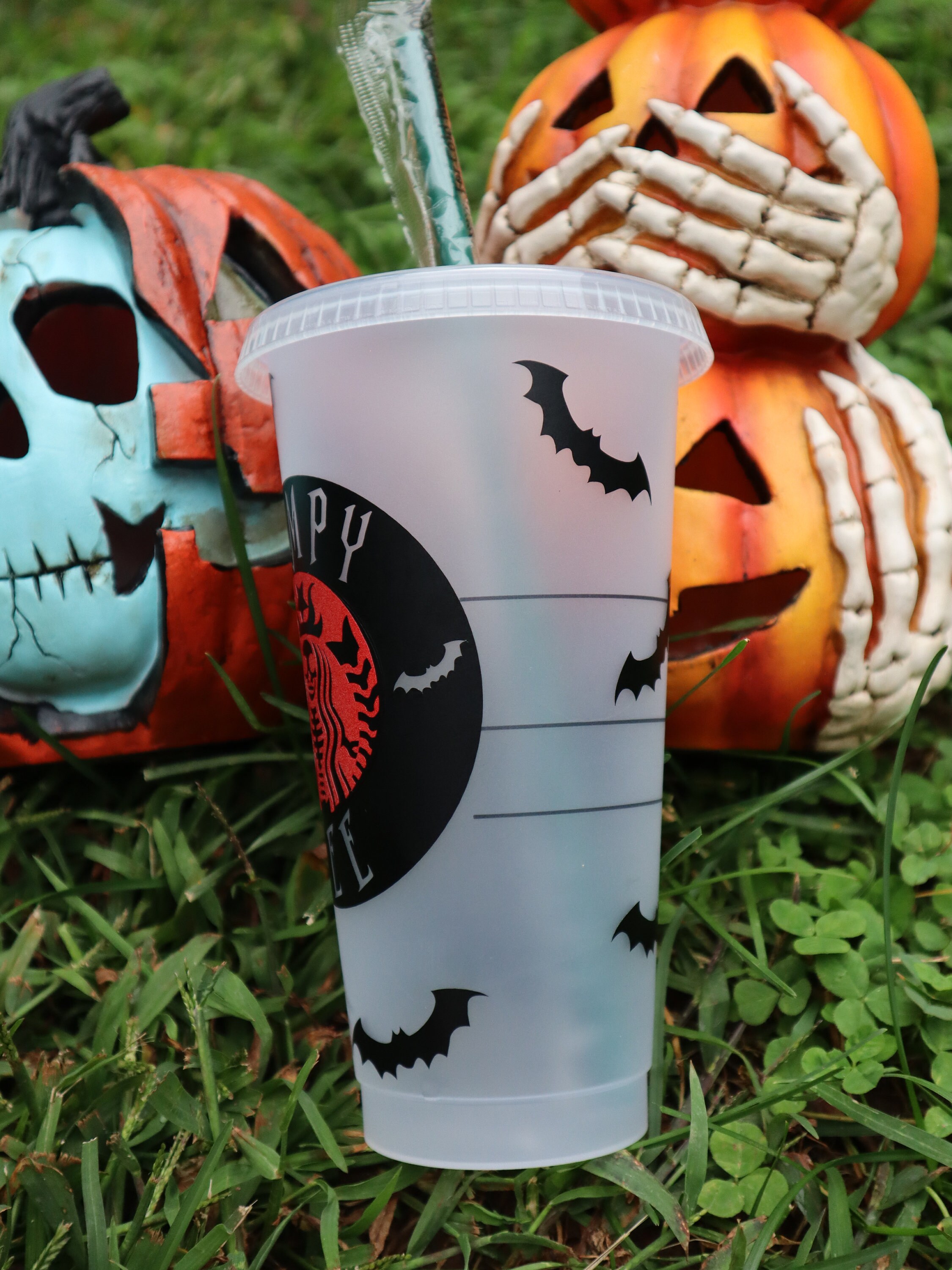 Halloween Starbucks Cold Cup Personalized Fall Halloween Etsy