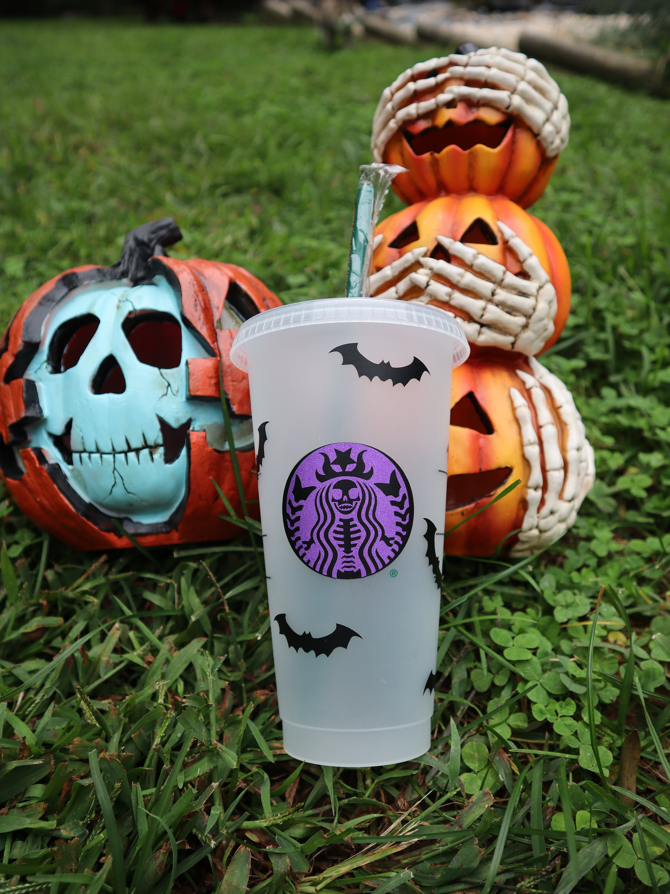 Halloween Starbucks Cup Custom Halloween Cup Personalized Etsy