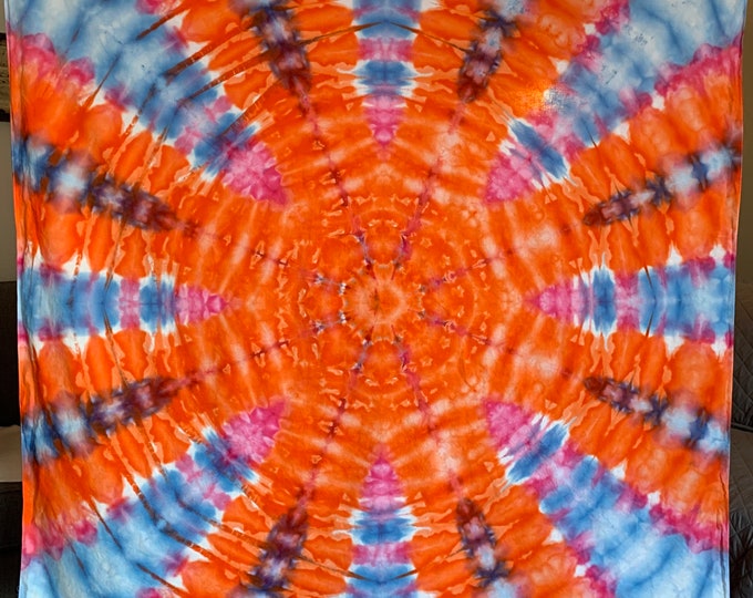 Orange and Blue Tapestry (5'x5')