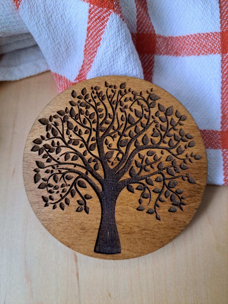 ProArts Fleur De Vie Coasters - Wooden Coasters - Set Of 6 - 10 X
