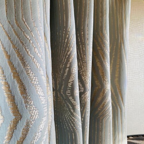 Curved Interlockluxury Custom Made Drapery 2 Panels Etsy