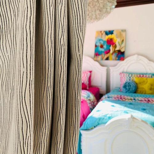 Coastal Maze Custom Made Drapery 2 Panels Etsy