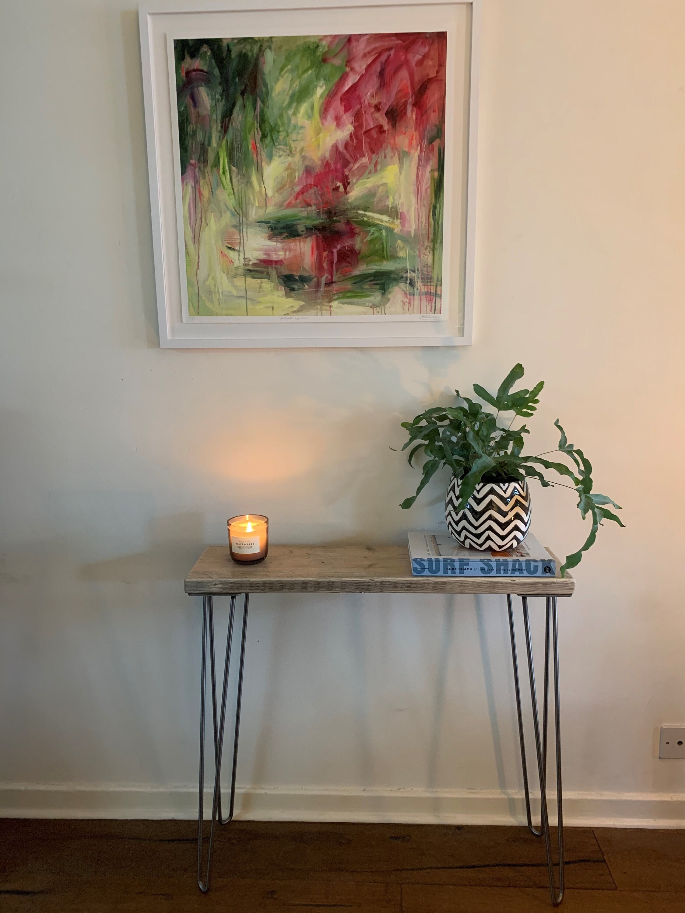 BARRIE Industrial Modern Rustic Scaffold Board Console Table Etsy