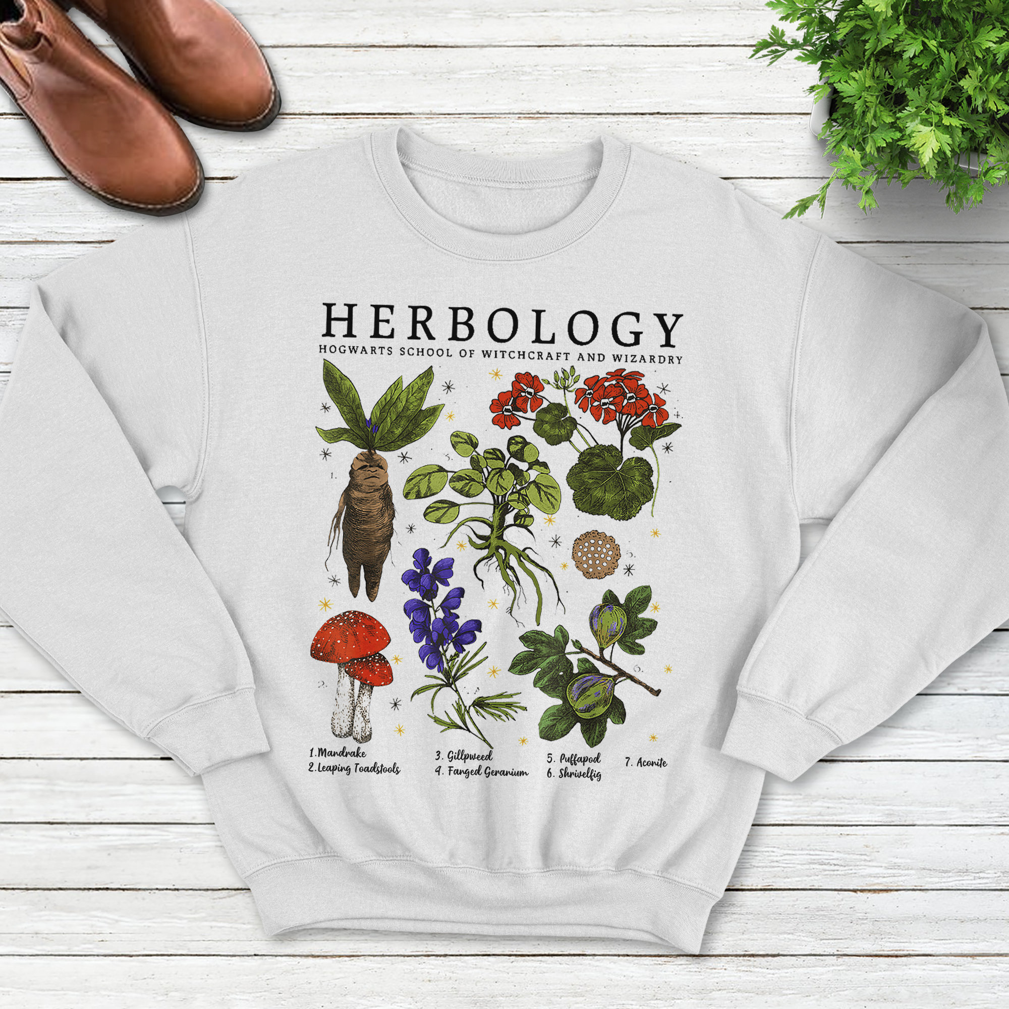 etsy herbology sweatshirt