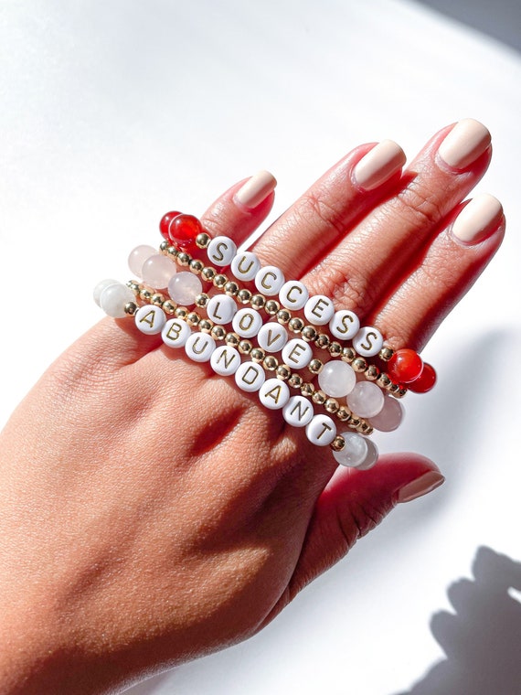 SMOKY QUARTZ Crystal Bracelet - Round Beads - Beaded Handmade Jewelry,  E0612 | eBay
