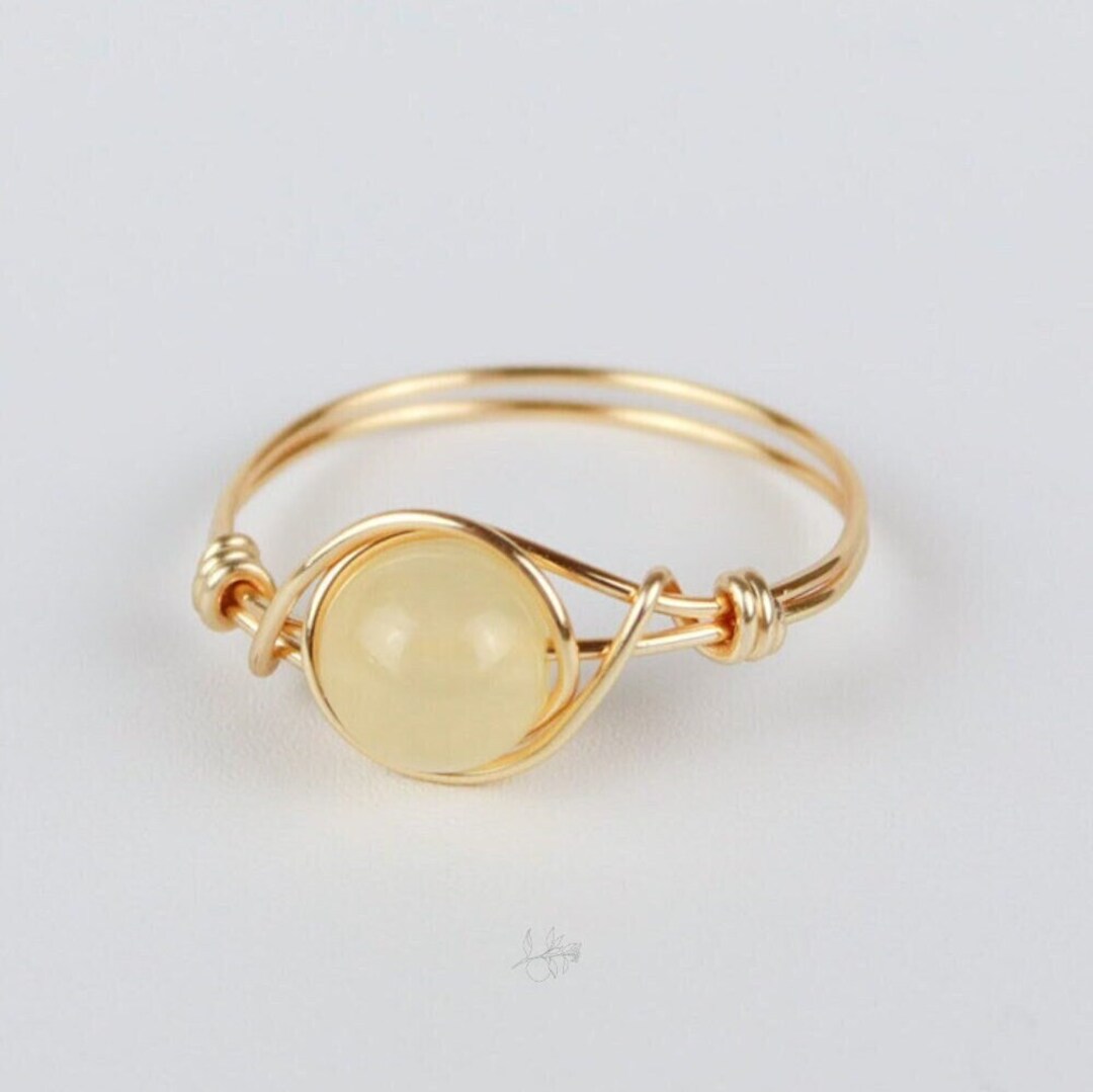 Honey on sale calcite ring