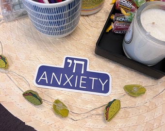 High Anxiety Sticker | Chai Anxiety