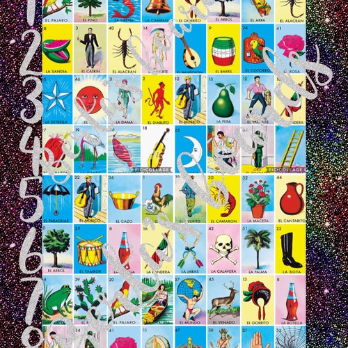 16 Full Loteria Cards on a Board for Game Etsy